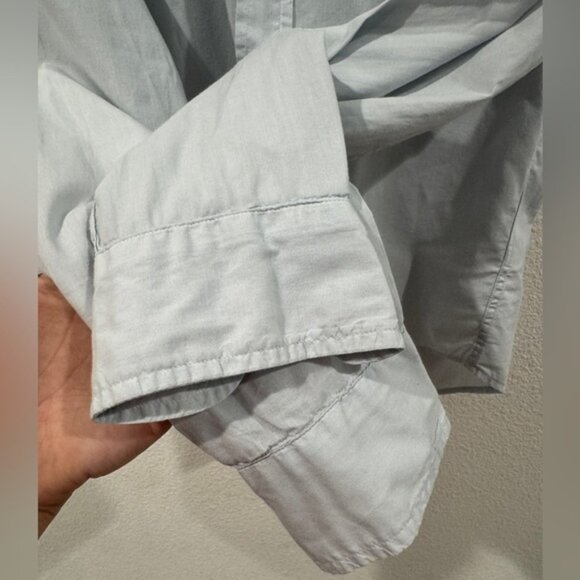 Frank & Eileen 100% Cotton Barry Button Down Light Blue Long Sleeve Top Size XS - Picture 5 of 13